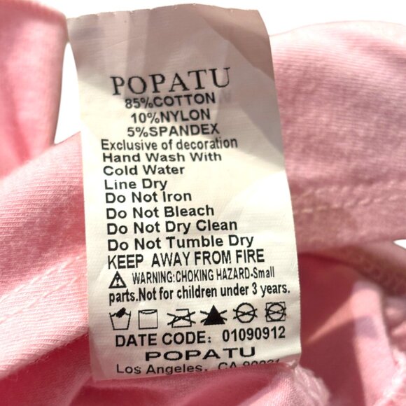 Popatu toddler pink bows ballet dance tutu dress bodysuit leotard S 3T-4T NWOT - Picture 8 of 11